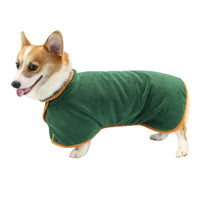 HKM-6165565 Super Absorbent Microfiber Dog Bathrobe with Adjustable Strap for Quick Drying