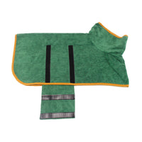 HKM-6165565 Super Absorbent Microfiber Dog Bathrobe with Adjustable Strap for Quick Drying