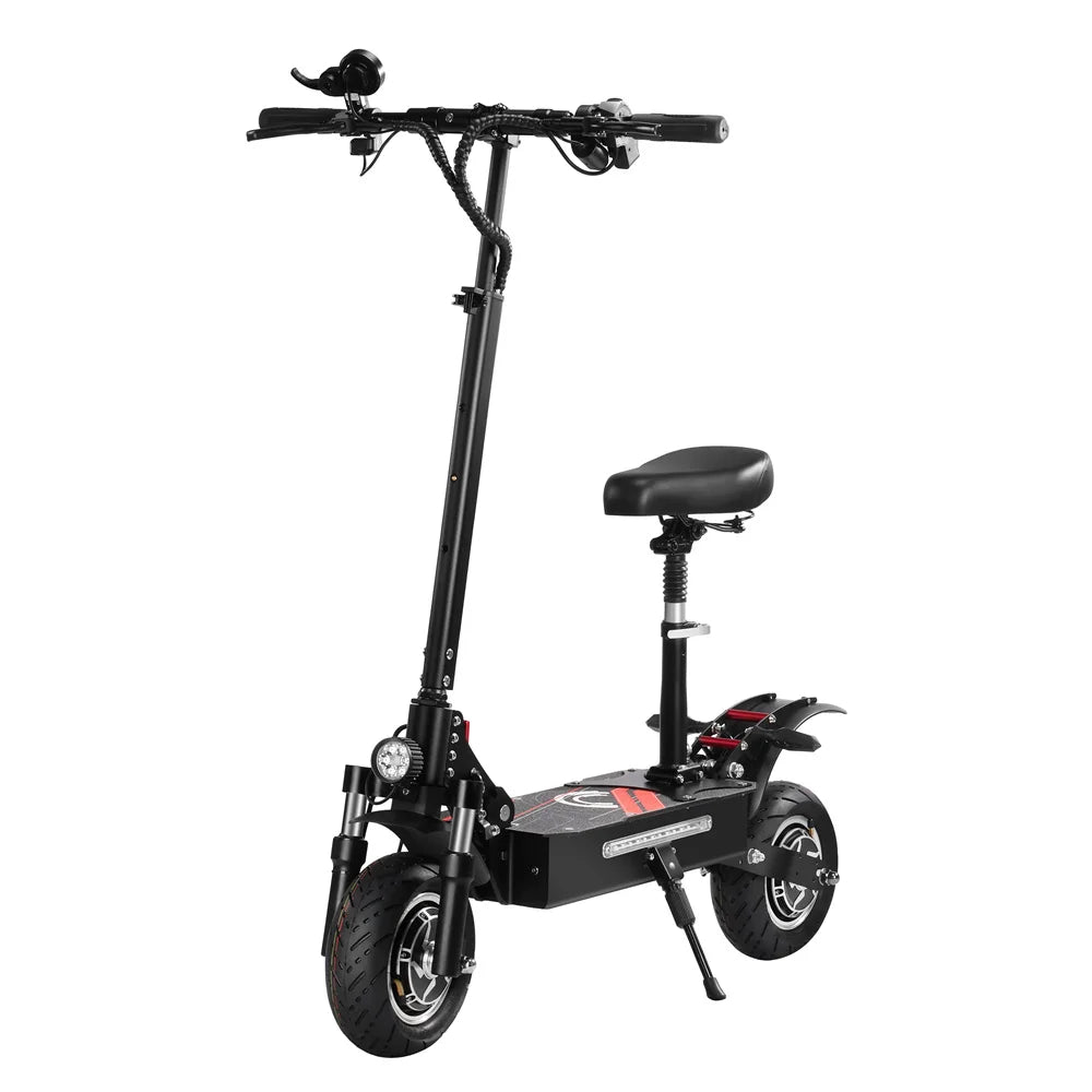 HKM-616659 10-inch All Terrain Electric Scooter with 3200W Motor and 19Ah Battery, 60-70km Range, Foldable Design