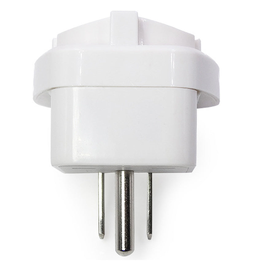 HKM-616659 Ground Wire Conversion Plug for U.S. to Europe & Germany, 10A 250V/125V, Black/White