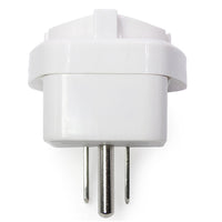 HKM-616659 Ground Wire Conversion Plug for U.S. to Europe & Germany, 10A 250V/125V, Black/White