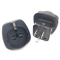 HKM-616659 Ground Wire Conversion Plug for U.S. to Europe & Germany, 10A 250V/125V, Black/White