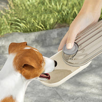 HKM-6167229 Portable 2-in-1 Pet Water Cup with Segment Design for Dog Walking, Non-Toxic and Easy to Clean