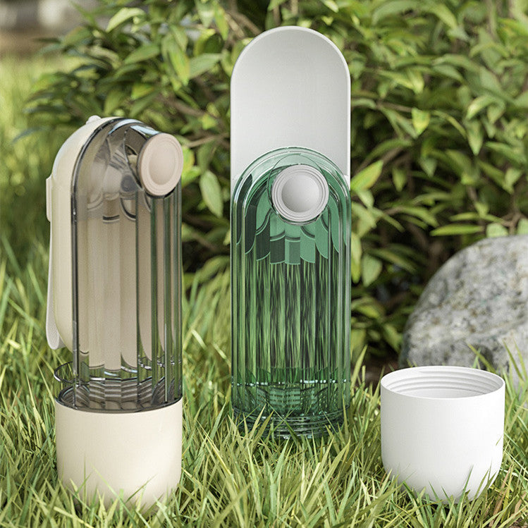 HKM-6167229 Portable 2-in-1 Pet Water Cup with Segment Design for Dog Walking, Non-Toxic and Easy to Clean