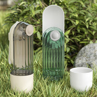 HKM-6167229 Portable 2-in-1 Pet Water Cup with Segment Design for Dog Walking, Non-Toxic and Easy to Clean