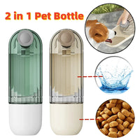 HKM-6167229 Portable 2-in-1 Pet Water Cup with Segment Design for Dog Walking, Non-Toxic and Easy to Clean