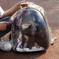 HKM-6167613 Pawful Laser Travel Backpack for Small Dogs and Cats