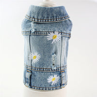 HKM-6167741 Embroidered Denim Skirt for Dogs in Plaid Designs, Multiple Sizes Available