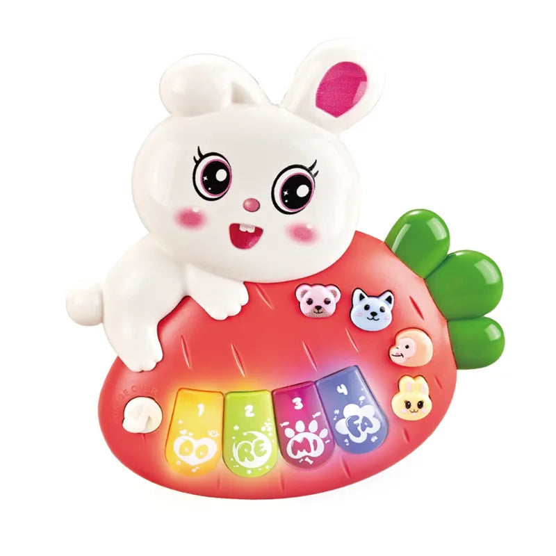 HKM-616787 Musical Cow Keyboard Toy for Kids - Educational Learning Instrument for Early Childhood Development