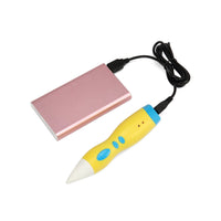 HKM-616851 Low Temperature 3D Printing Pen for Kids - Creative Educational Toy with 3 Colors and Accessories