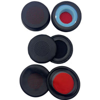 HKM-616979 Earphone Foam Sleeves with Black and Red Mesh Cover for Qiteli B825