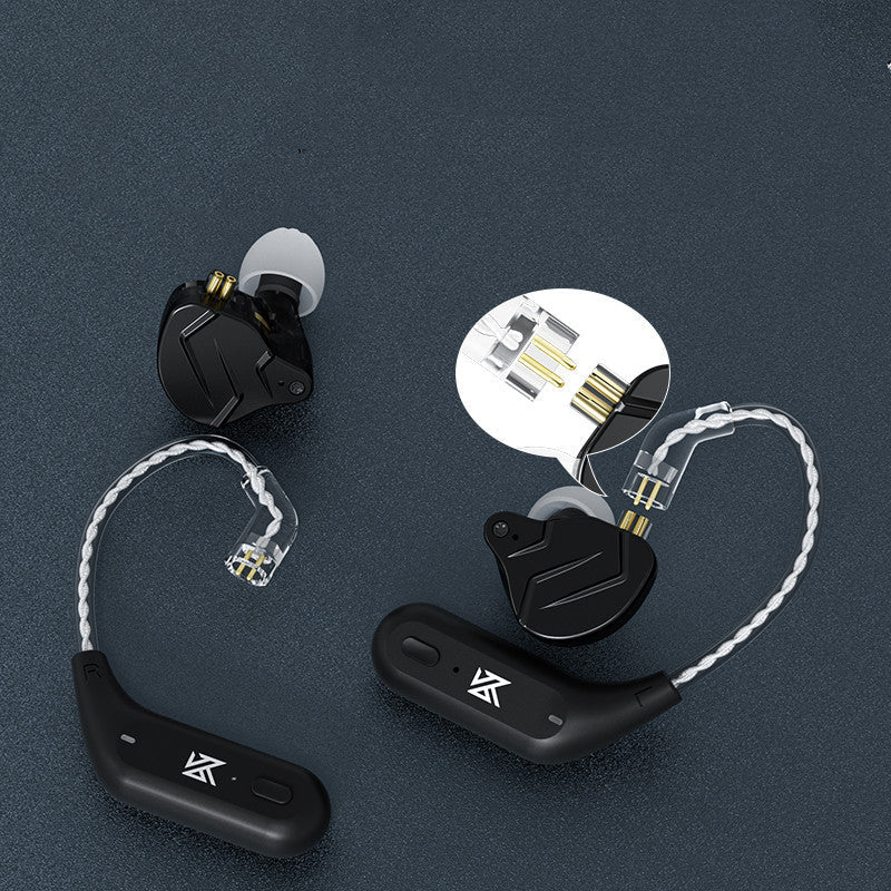 HKM-616979 KZ AZ09 Bluetooth Ear Hook Headset with Silver-Plated Oxygen-Free Copper Wire