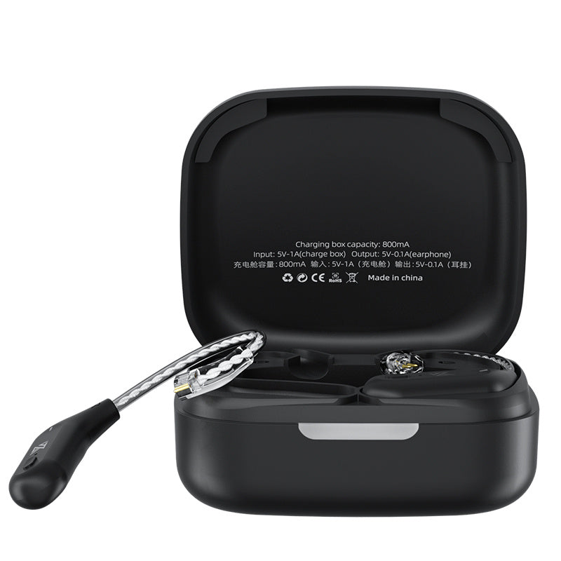 HKM-616979 KZ AZ09 Bluetooth Ear Hook Headset with Silver-Plated Oxygen-Free Copper Wire