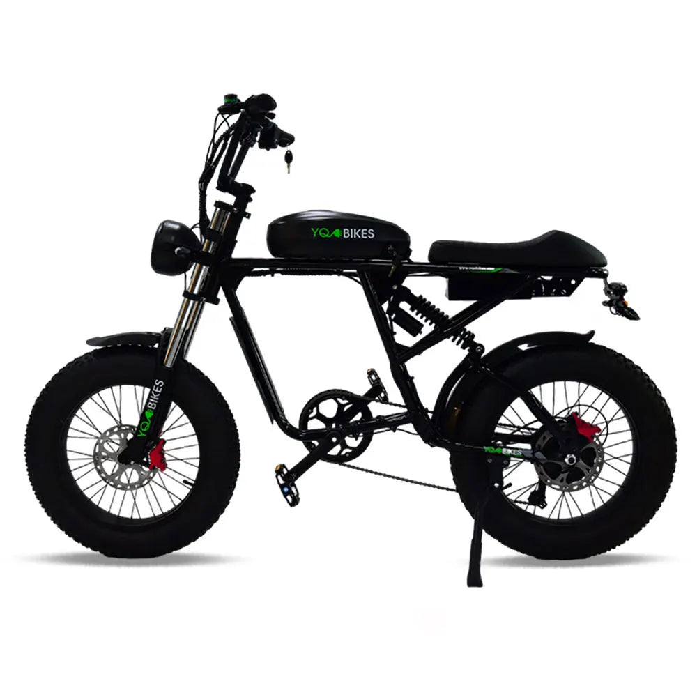 HKM-617107 1000W Electric Bike for Adults, 60KM/H Fat Tire Beach & Mountain Bicycle with Hydraulic Brake and 7-Speed Gears