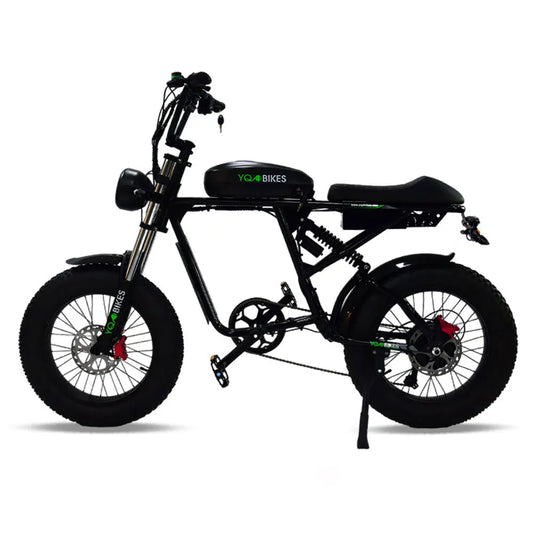 HKM-617107 1000W Electric Bike for Adults, 60KM/H Fat Tire Beach & Mountain Bicycle with Hydraulic Brake and 7-Speed Gears