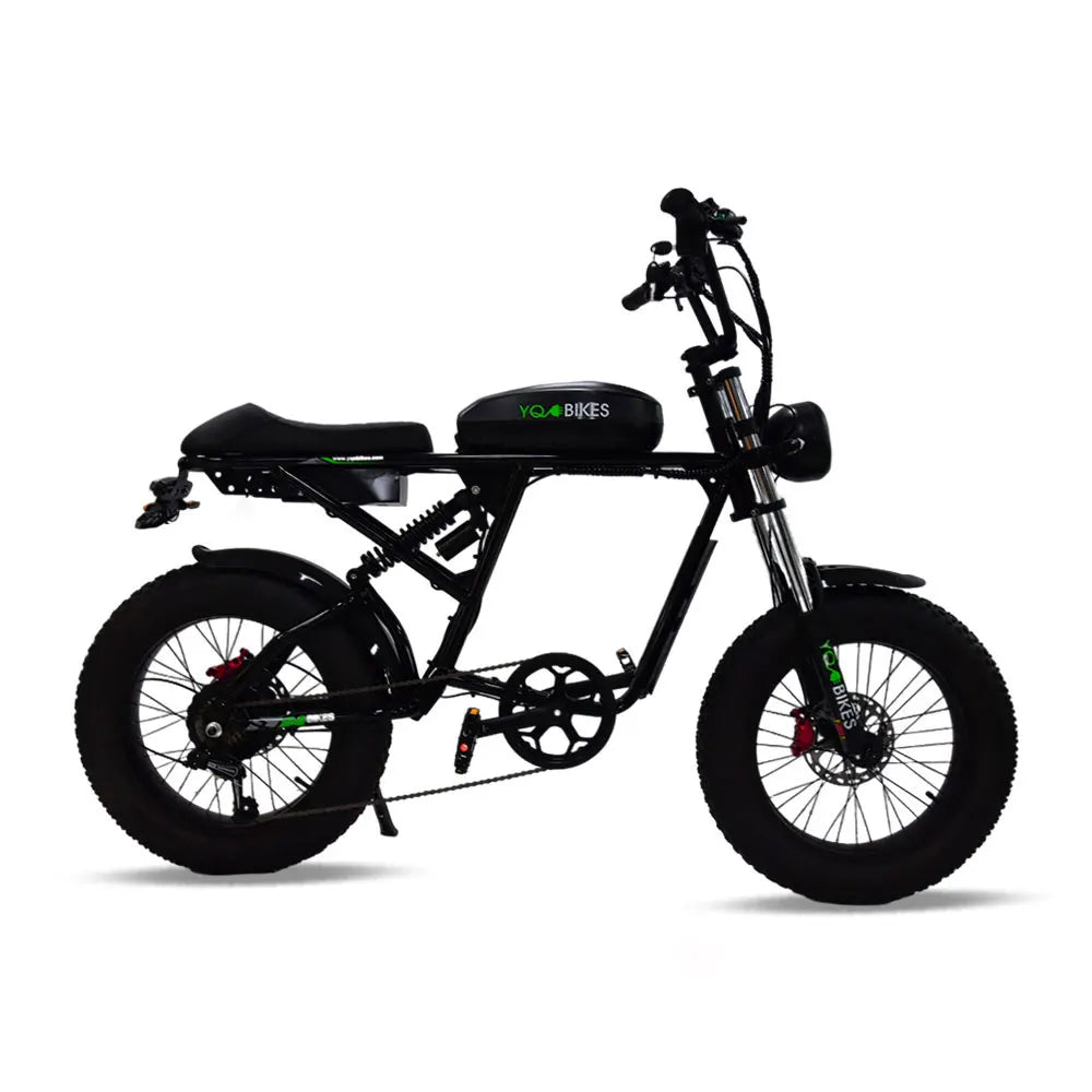 HKM-617107 1000W Electric Bike for Adults, 60KM/H Fat Tire Beach & Mountain Bicycle with Hydraulic Brake and 7-Speed Gears