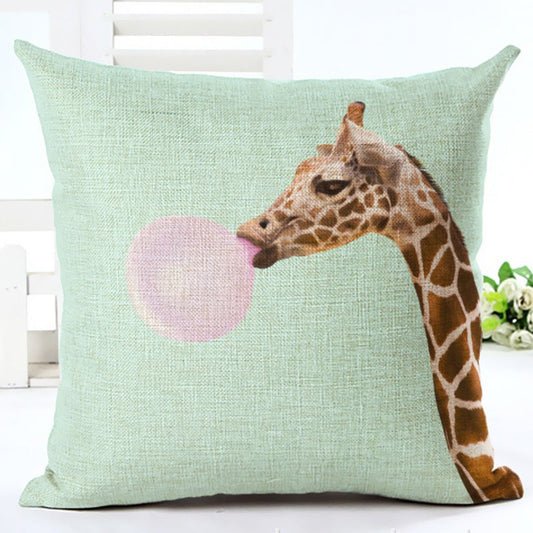 HKM-617107 Stylish Linen Pillowcase Cover - 45cm x 45cm, Simple Design