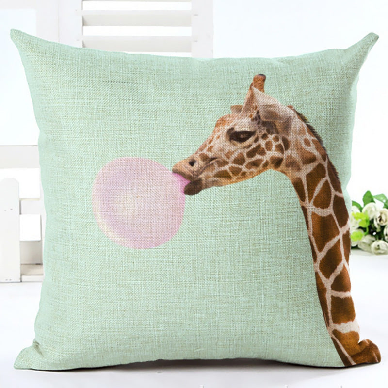 HKM-617107 Stylish Linen Pillowcase Cover - 45cm x 45cm, Simple Design