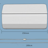HKM-6171325 Pet Self-Opening Auxiliary Door - White Plastic Door for Pets, Automatic Closing Feature