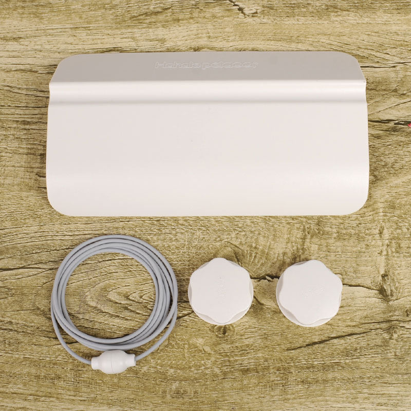 HKM-6171325 Pet Self-Opening Auxiliary Door - White Plastic Door for Pets, Automatic Closing Feature