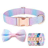 HKM-6173117 Rose Gold Bow Collar for Pets - Various Colors and Designs