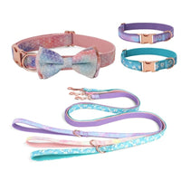 HKM-6173117 Rose Gold Bow Collar for Pets - Various Colors and Designs