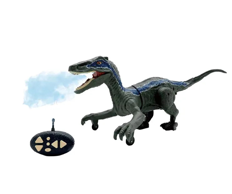 HKM-617363 2.4G Remote Control Climbing Velociraptor with Spray Function and Sound Effects for Kids