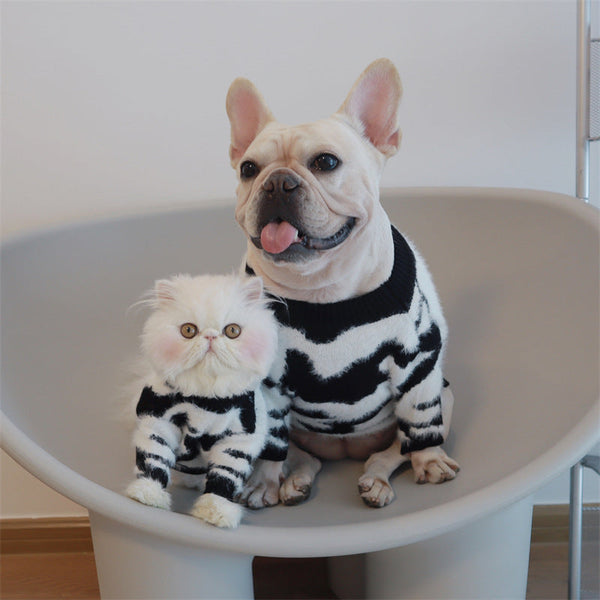 HKM-6174909 Cozy Casual Black Mink Sweater for Dogs - Sizes XS to XXL
