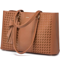 HKM-617491 Designer Women's PU Leather Tote Bag - Vintage Style Large Handbag and Briefcase