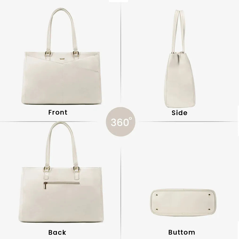 HKM-617491 Designer Women's PU Leather Tote Bag - Vintage Style Large Handbag and Briefcase