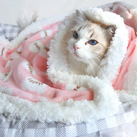 HKM-6176957 Cozy Thick Flannel Pet Seat Cushion for Winter Comfort