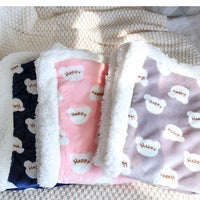 HKM-6176957 Cozy Thick Flannel Pet Seat Cushion for Winter Comfort