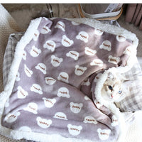 HKM-6176957 Cozy Thick Flannel Pet Seat Cushion for Winter Comfort