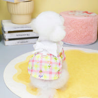 HKM-6177469 Pastoral Princess Style Pet Clothing for Small Dogs in Pink and Sky Blue