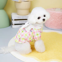 HKM-6177469 Pastoral Princess Style Pet Clothing for Small Dogs in Pink and Sky Blue