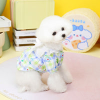 HKM-6177469 Pastoral Princess Style Pet Clothing for Small Dogs in Pink and Sky Blue