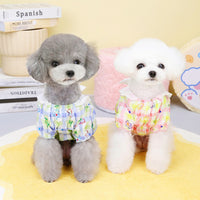 HKM-6177469 Pastoral Princess Style Pet Clothing for Small Dogs in Pink and Sky Blue