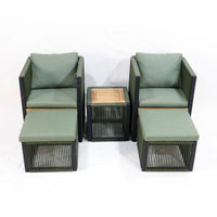HKM-617811 Portable Adjustable Outdoor Lounge Chair with Cushions, Foldable for Travel