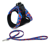 HKM-6178365 Reflective Mesh Dog Vest Harness with Quick-Release Seat Belt and Double Loop Design for Small to Medium Dogs