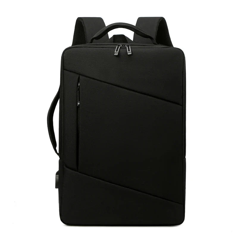 HKM-618003 Durable USB Charging Travel Laptop Backpack with Large Capacity for Office and Outdoor Use
