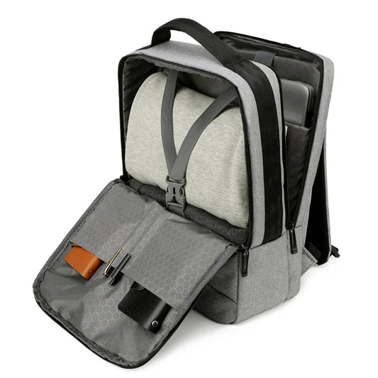 HKM-618003 Durable USB Charging Travel Laptop Backpack with Large Capacity for Office and Outdoor Use