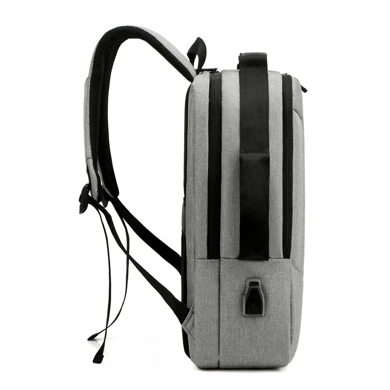 HKM-618003 Durable USB Charging Travel Laptop Backpack with Large Capacity for Office and Outdoor Use