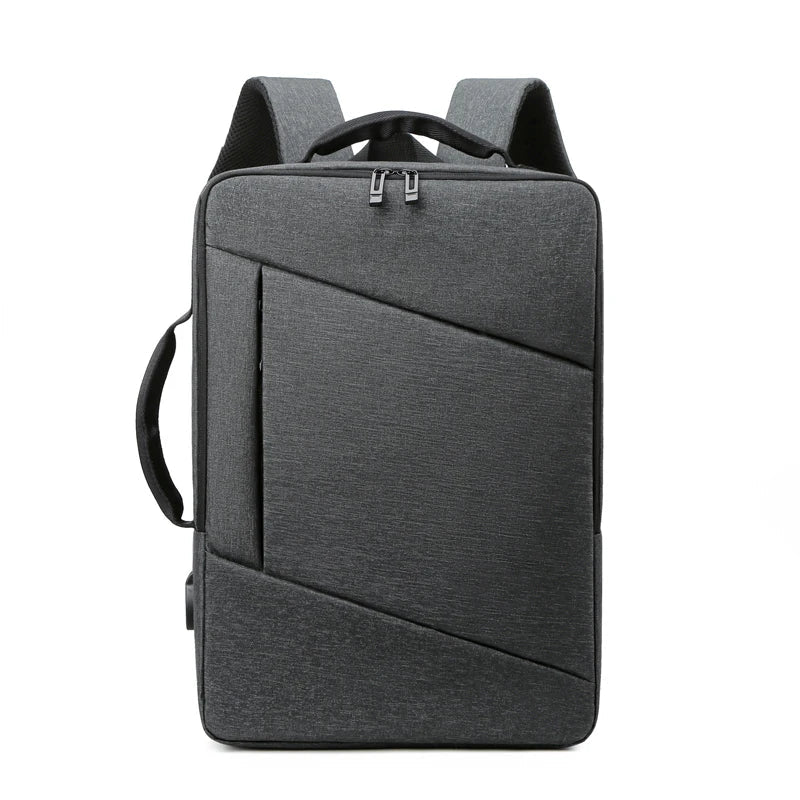 HKM-618003 Durable USB Charging Travel Laptop Backpack with Large Capacity for Office and Outdoor Use