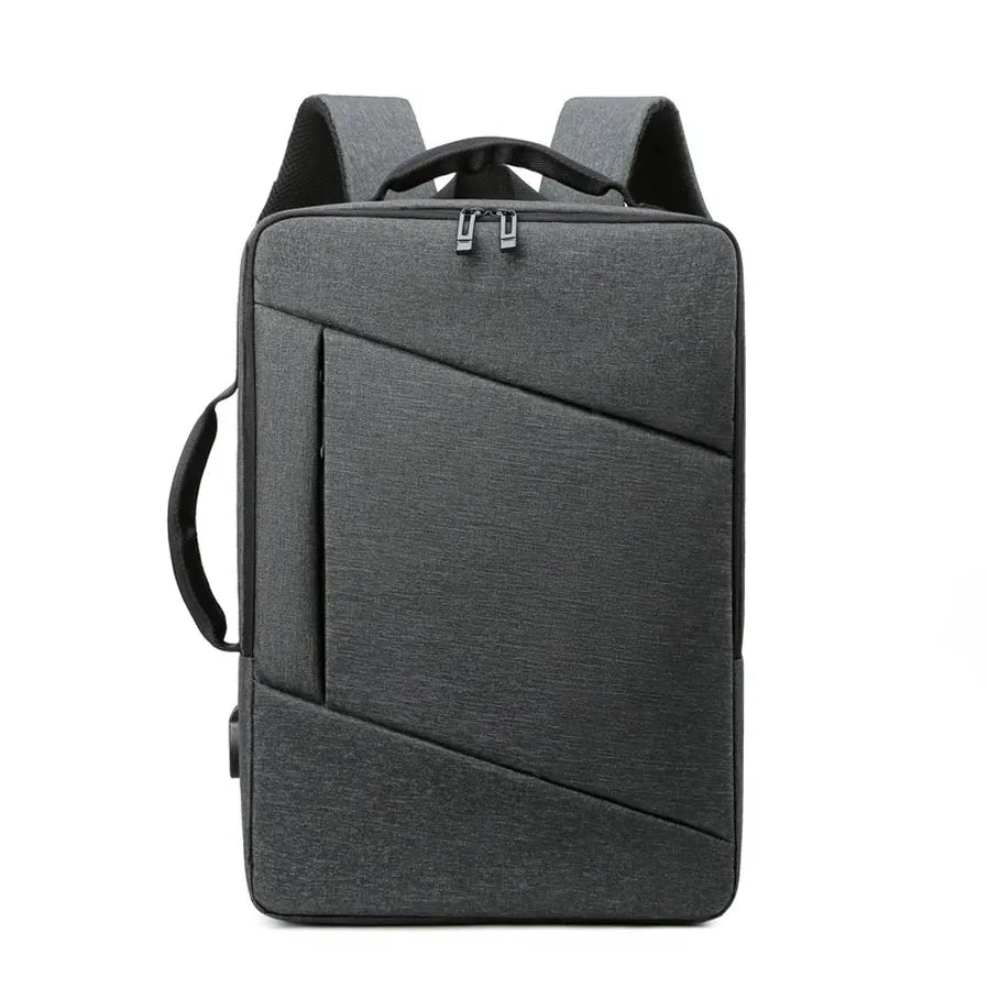 HKM-618003 Durable USB Charging Travel Laptop Backpack with Large Capacity for Office and Outdoor Use