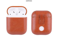 HKM-618003 Genuine Leather Earphone Case for Apple AirPods – Protective Charging Case Design