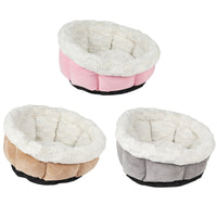 HKM-6180925 Cozy Petal Cat Mat for Cats and Dogs ¨C Plush Suede and Brushed Plush Nest, 48x49x25cm