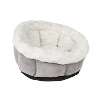 HKM-6180925 Cozy Petal Cat Mat for Cats and Dogs ¨C Plush Suede and Brushed Plush Nest, 48x49x25cm