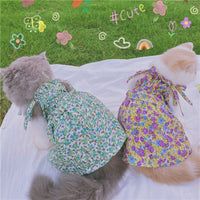HKM-6181437 Floral Lavender Pet Sling Skirt with Sunscreen Protection and Anti-Shedding Features