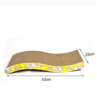 HKM-6182845 S-Shaped and M-Shaped Corrugated Cat Scratcher and Lounger for Claw Maintenance