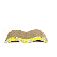 HKM-6182845 S-Shaped and M-Shaped Corrugated Cat Scratcher and Lounger for Claw Maintenance